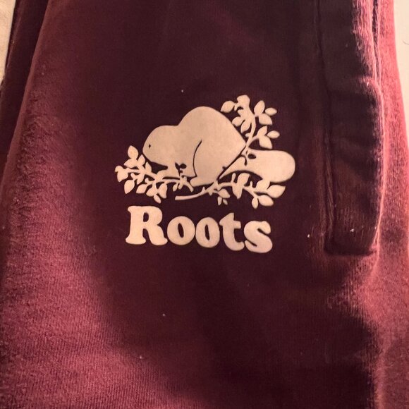 ROOTS Burgandy Sweatpants - Picture 2 of 4